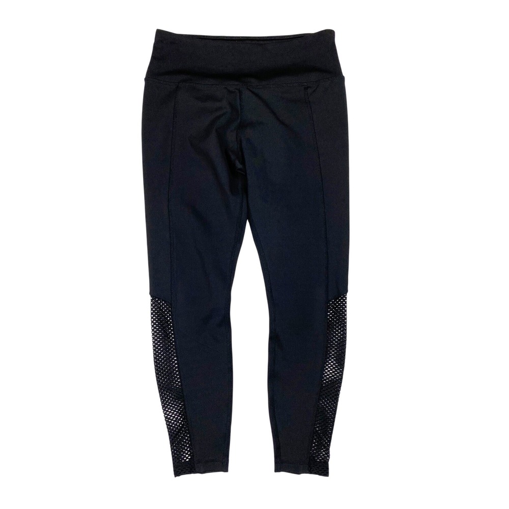 Zelos Mesh Panel Activewear Compression Leggings Womens Medium Black‎